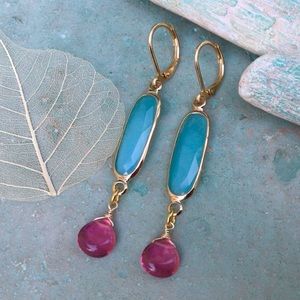 Blue Jade Sundance charm earrings